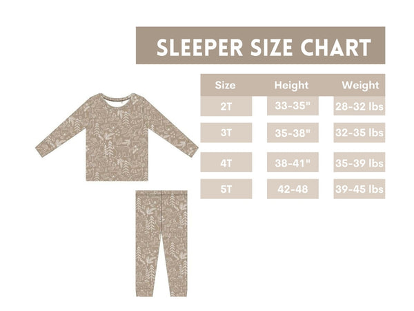 Infant/ Toddler Bamboo Sleeper Midnight Blue Constellation Pajamas