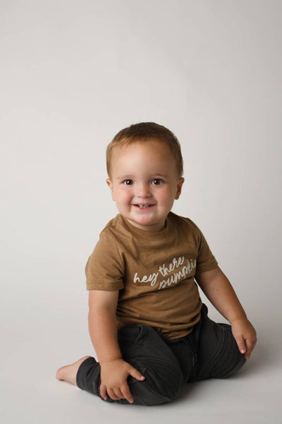 Hey There Pumpkin Toddler Tee - Duck Brown