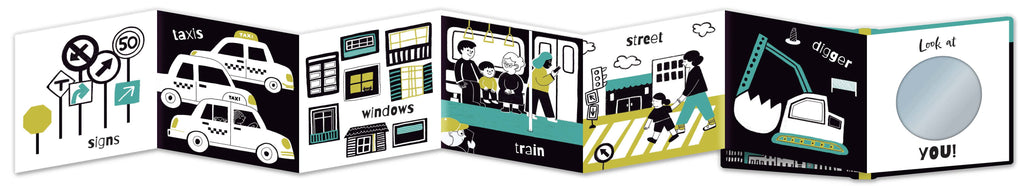 Set of five illustrated books on a white background