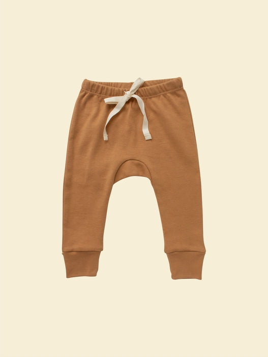 Organic Baby & Toddler Pants - Camel