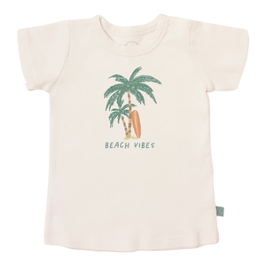 Graphic short-sleeve tee - Beach vibes palms