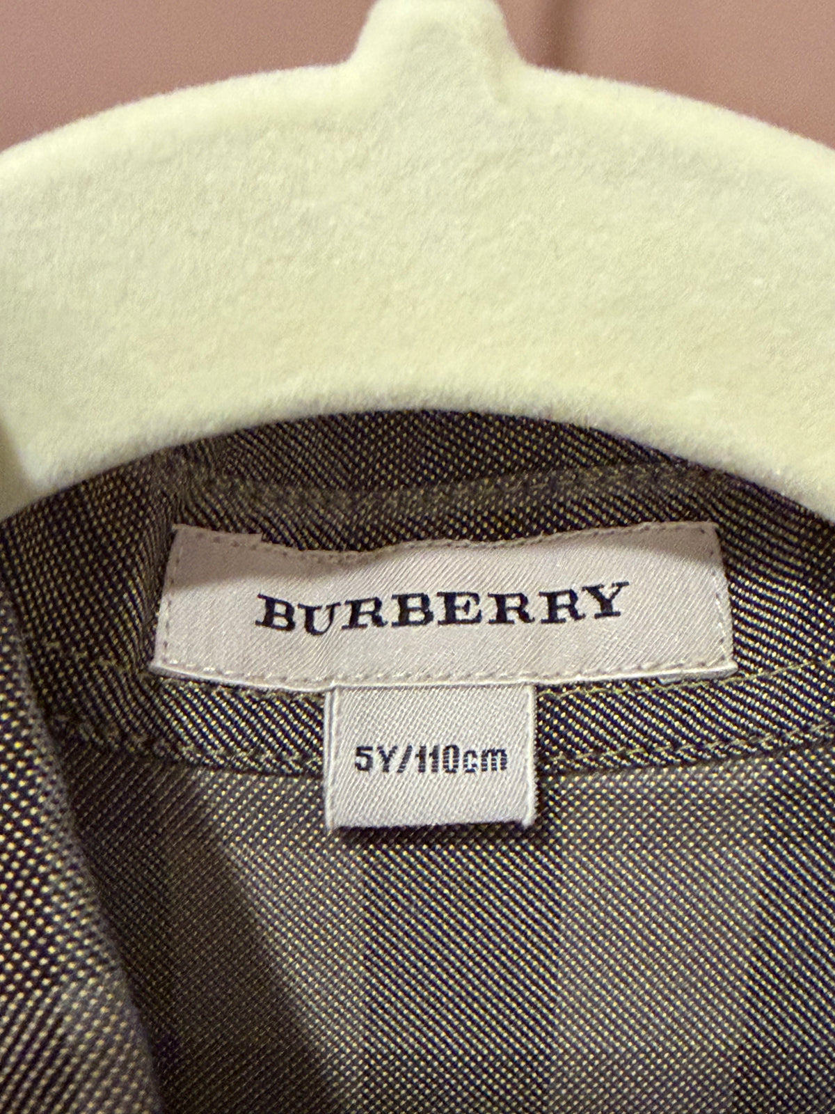 Burberry - Green Plaid Shirt Dress - 5Y