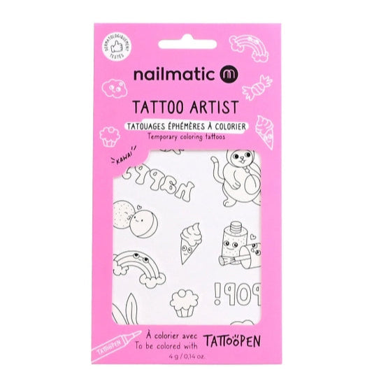 Nailmatic USA - Temporary Coloring Tattoos - Kawai