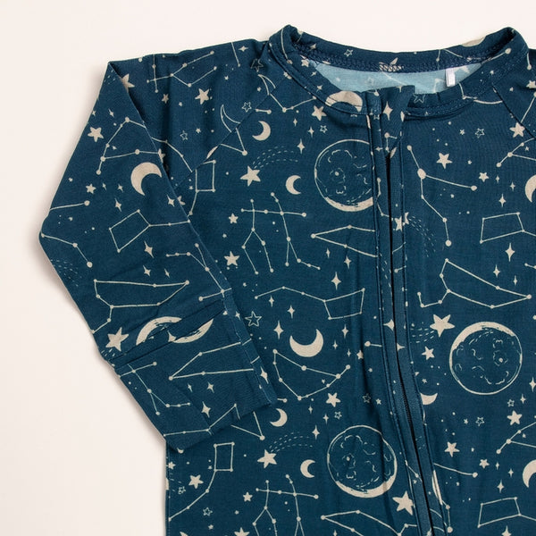 Infant/ Toddler Bamboo Sleeper Midnight Blue Constellation Pajamas