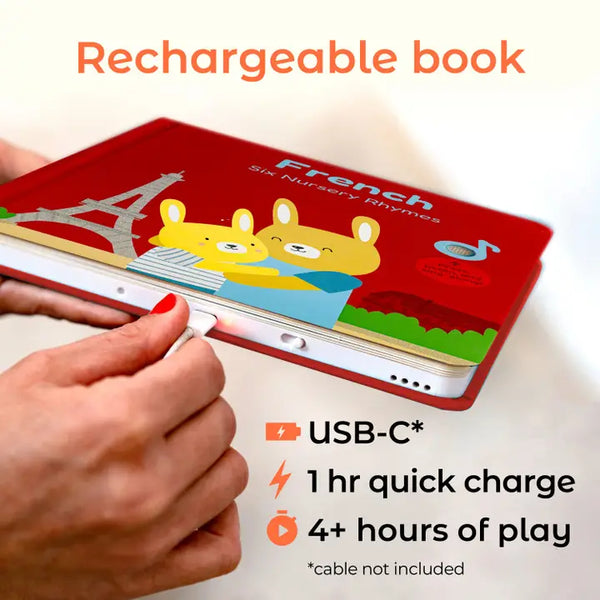 Cali's Books - French Nursery Rhymes Book-Bilingual Sound Books