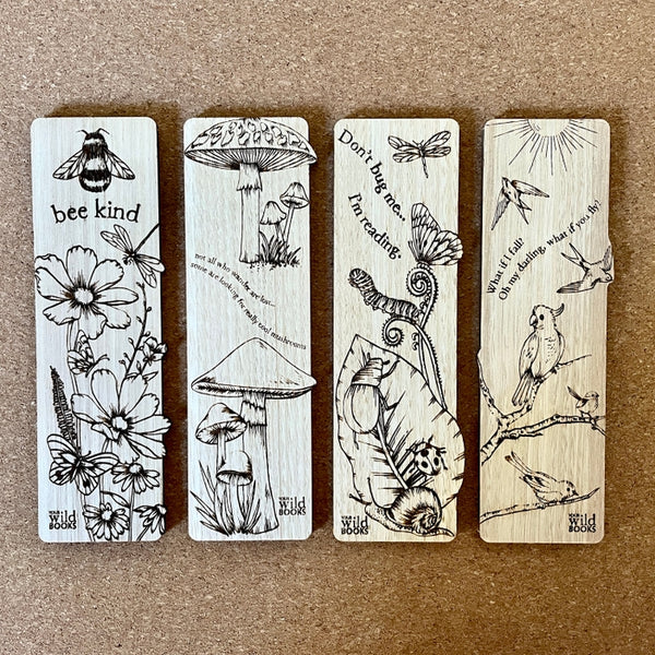 Your Wild Books - Wooden Bookmarks