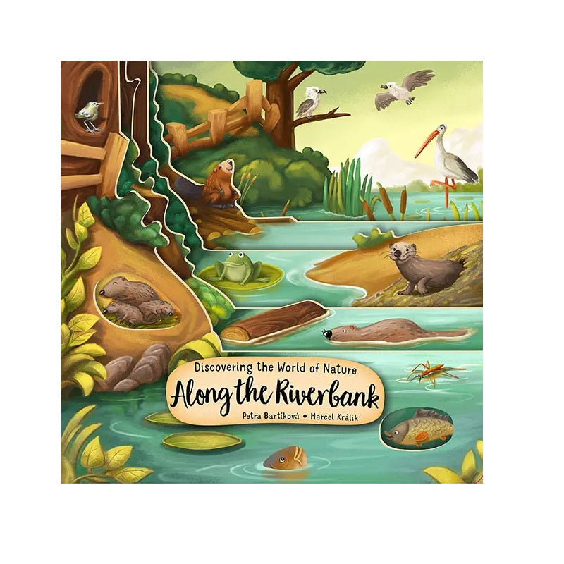 Happy Fox BOOKS - Along the Riverbank Layered Board Book