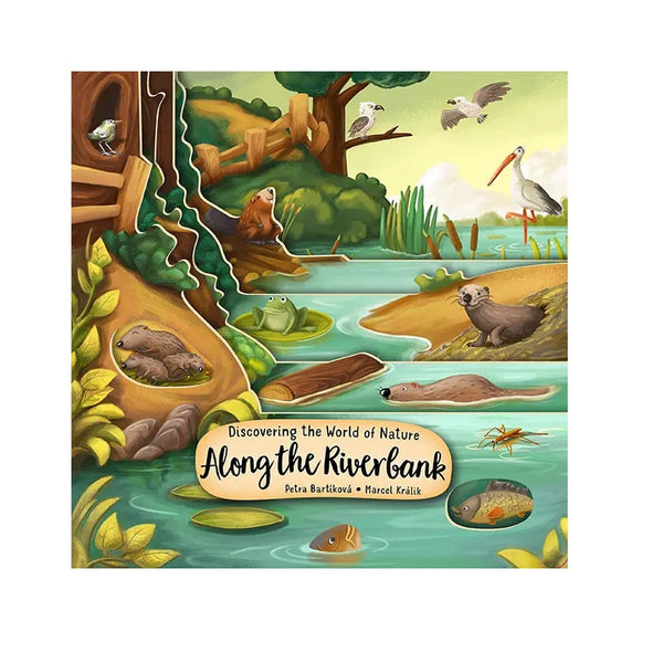 Happy Fox BOOKS - Along the Riverbank Layered Board Book