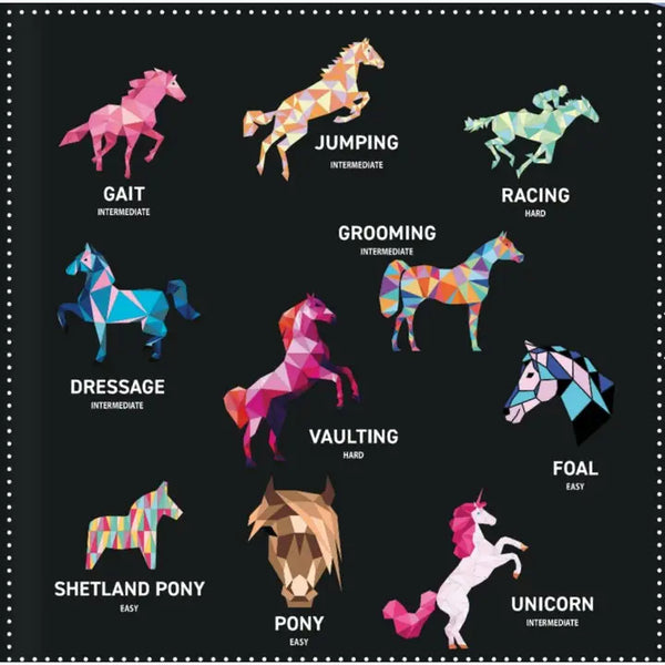 Happy Fox BOOKS - Activity Book - My Sticker Paintings: Horses