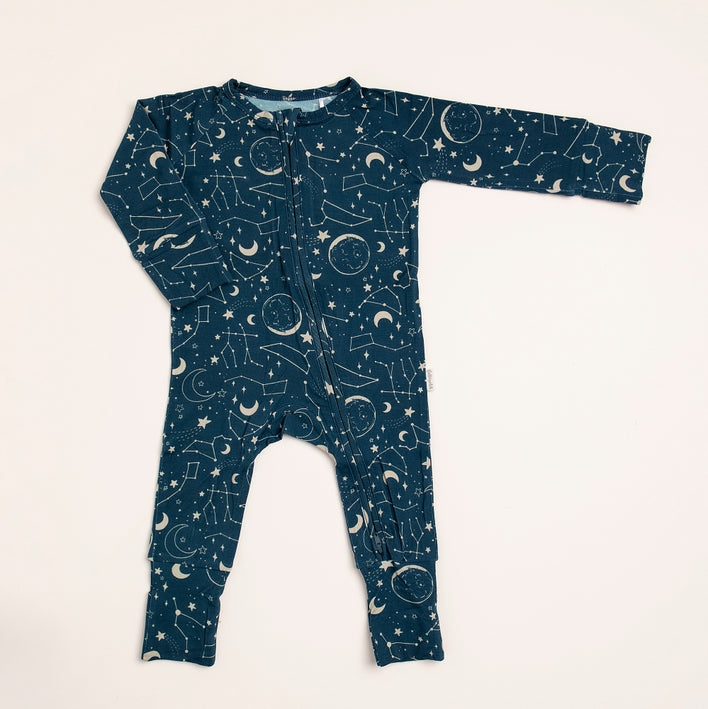 Infant/ Toddler Bamboo Sleeper Midnight Blue Constellation Pajamas