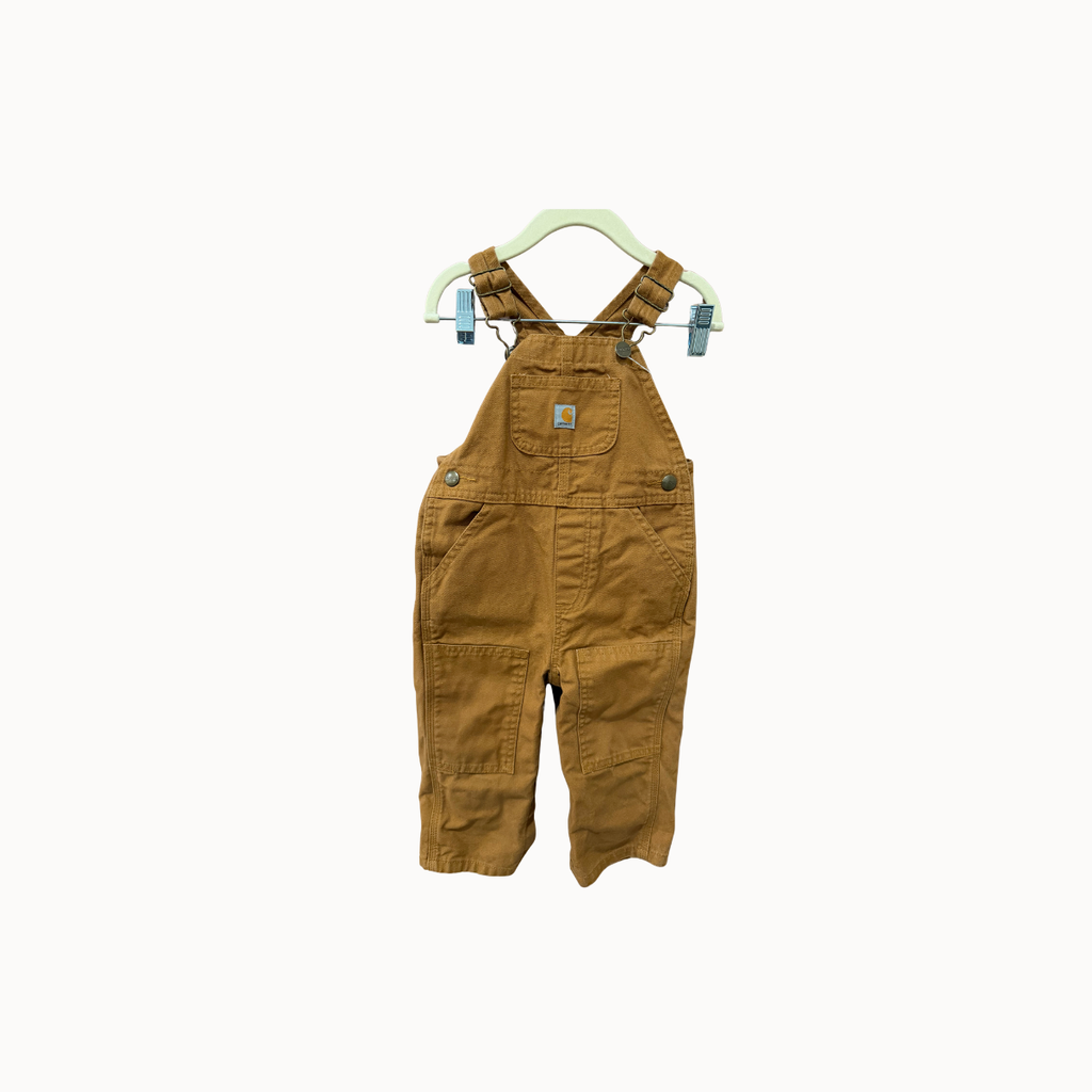 Carhartt - Tan Bib Overalls - 18 months