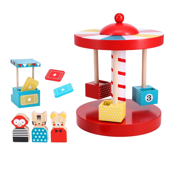 Petit Collage - Merry-Go-Round Wooden Carousel