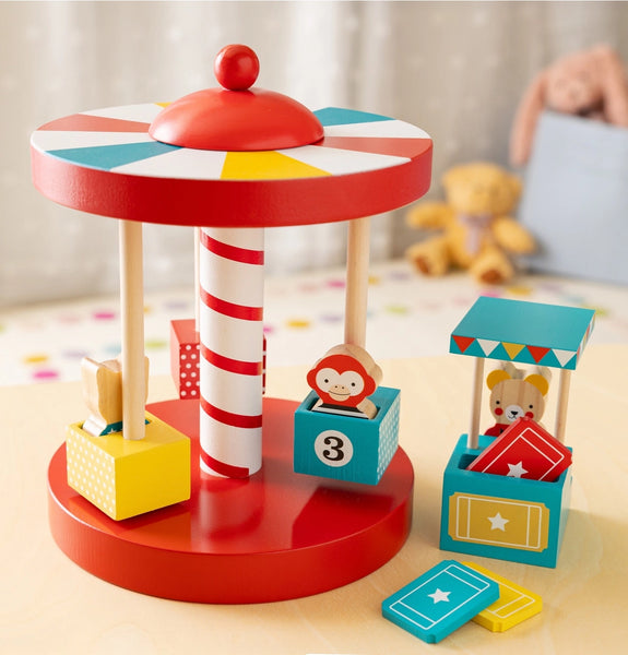 Petit Collage - Merry-Go-Round Wooden Carousel