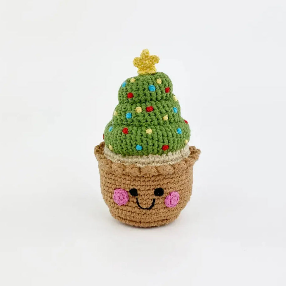 Pebble-Pretend Play Food Rattle - Christmas Cupcake