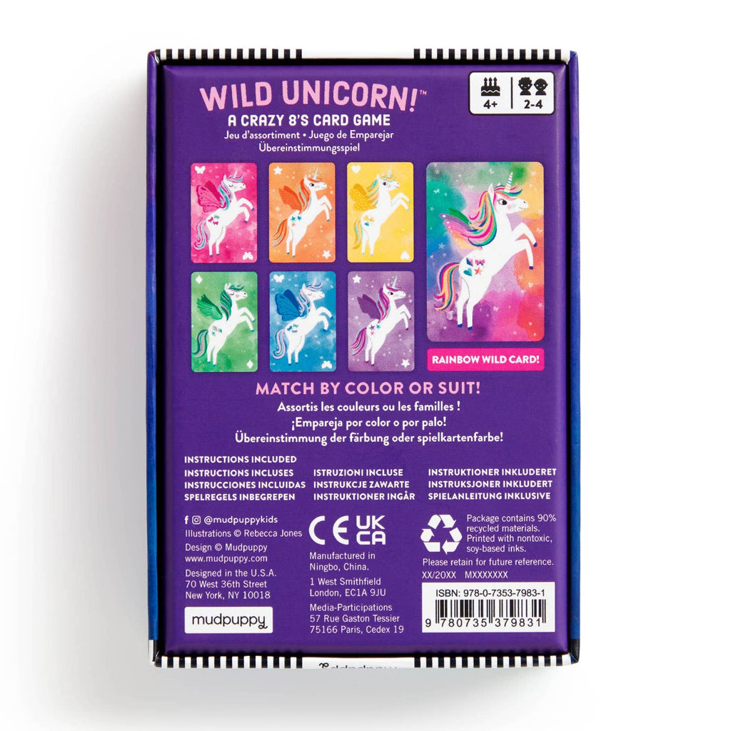 Chronicle Books - Mudpuppy - Wild Unicorn! Card Game