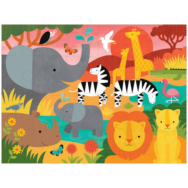 Chronicle Books - Mudpuppy - Safari 24-Piece Floor Puzzle