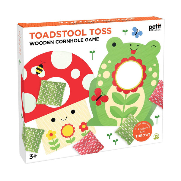 Petit Collage - Toadstool Toss Wooden Cornhole Game