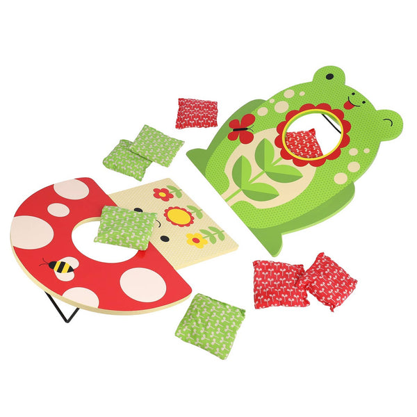 Petit Collage - Toadstool Toss Wooden Cornhole Game