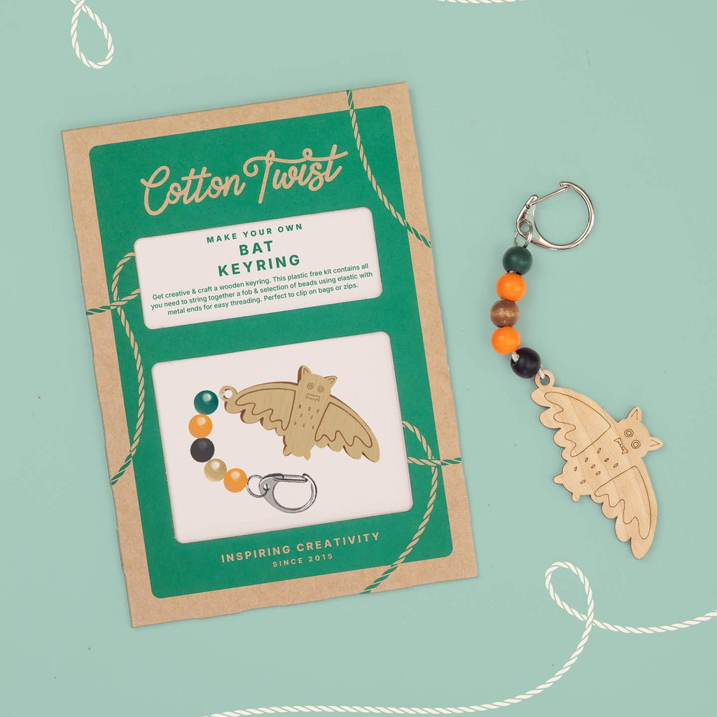 Cotton Twist - Make Your Own Halloween Bat Keyring