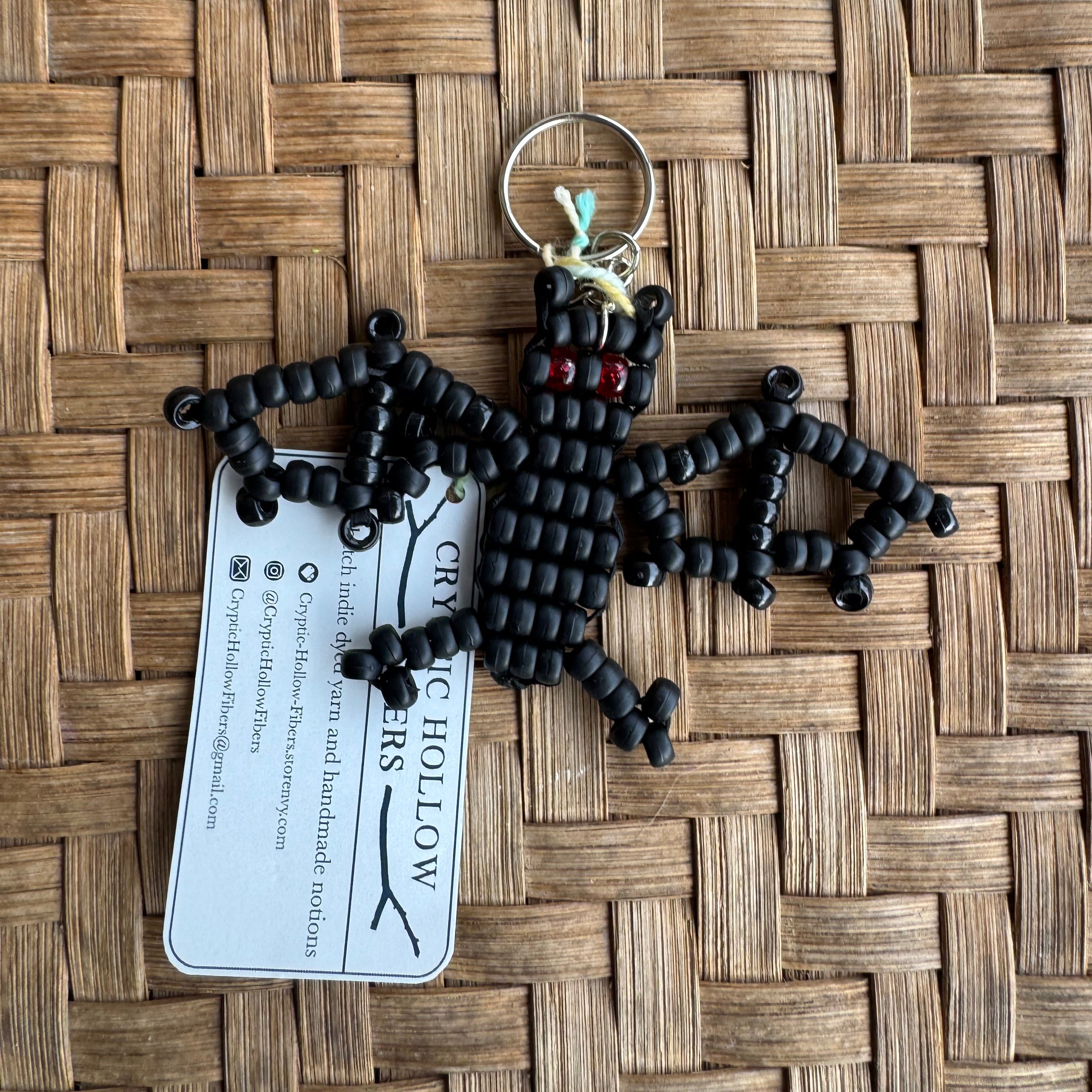 Cryptic Hollow Fibers - Beaded Critter Keychains