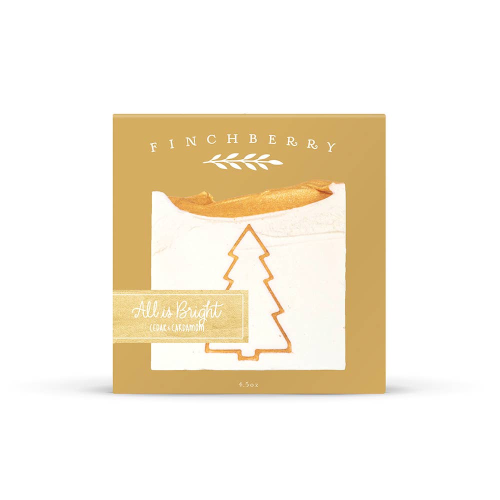 FinchBerry - All is Bright Stocking Stuffer Vegan Holiday Boxed Soap