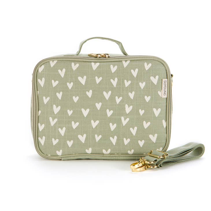 Little Hearts Sage Lunch Box