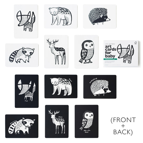 Woodland Black & White Art Cards