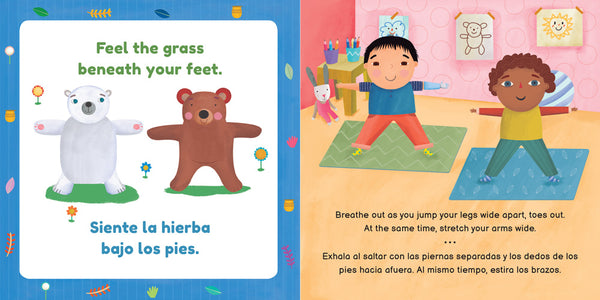 Niños yoga: Brave Bear / Oso valiente Board Book
