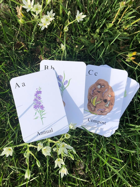 The Small Moments Too - Garden ABC Alphabet Flashcards