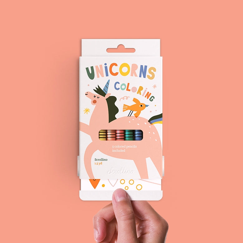 Scrollino - Unicorns Coloring