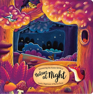 Happy Fox BOOKS - Hidden World of Nature at Night Layered Board Book