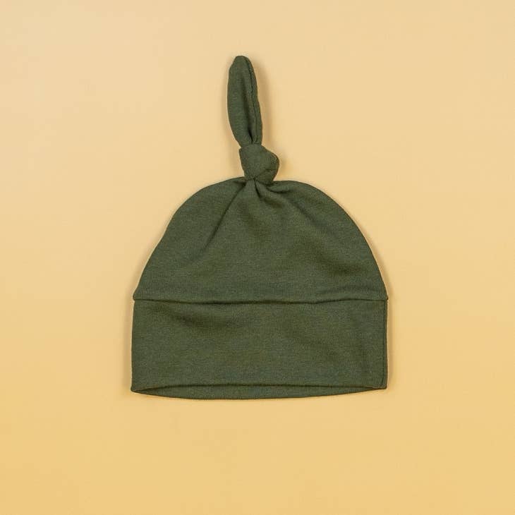 Forest Green Knot Hat