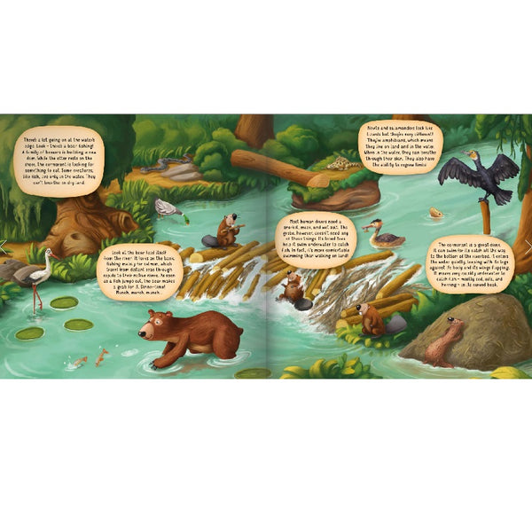 Happy Fox BOOKS - Along the Riverbank Layered Board Book