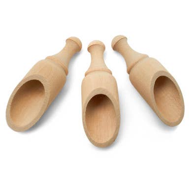 3-3/4" Wood Toy Scooper