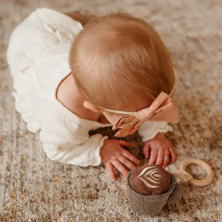 Little Lamb Kind - Latte Handheld Rattle For Baby