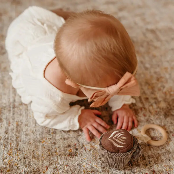 Little Lamb Kind - Latte Handheld Rattle For Baby
