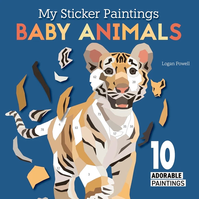 Happy Fox BOOKS - Activity Book - My Sticker Paintings: Baby Animals