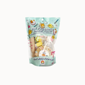 A packaged pet craft kit in a clear stand-up pouch with a light aqua background and cartoon graphics. The pouch shows the text 'Pet Parfume Kidnought Plug Kit' and 'Play With Purpose' near the bottom, with visible craft materials inside through the transparent front.