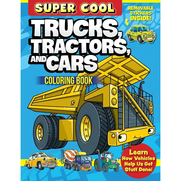 DESIGN ORIGINALS - Coloring Book - Super Cool Trucks, Tractors, and Cars