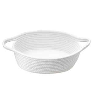 Large White Rope Basket