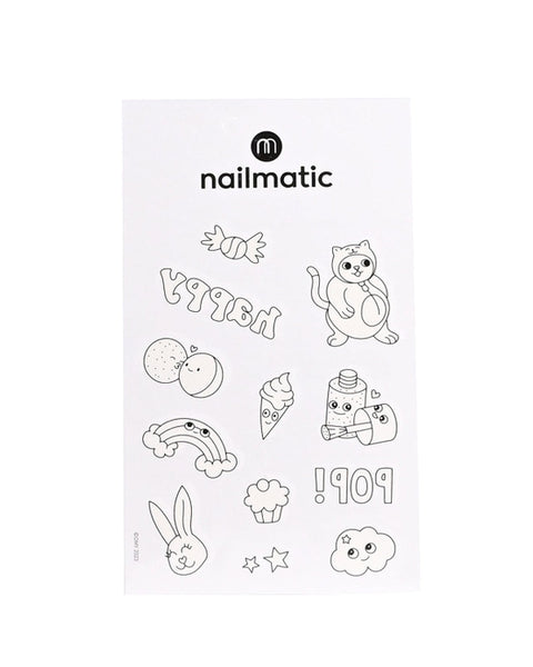 Nailmatic USA - Temporary Coloring Tattoos - Kawai