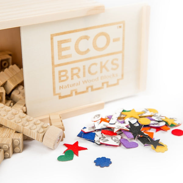 Eco-bricks™ Bamboo 45pcs + felt