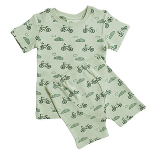 Parade Organics - "My Jammies" Organic Kids Summer Pajamas Bicycles