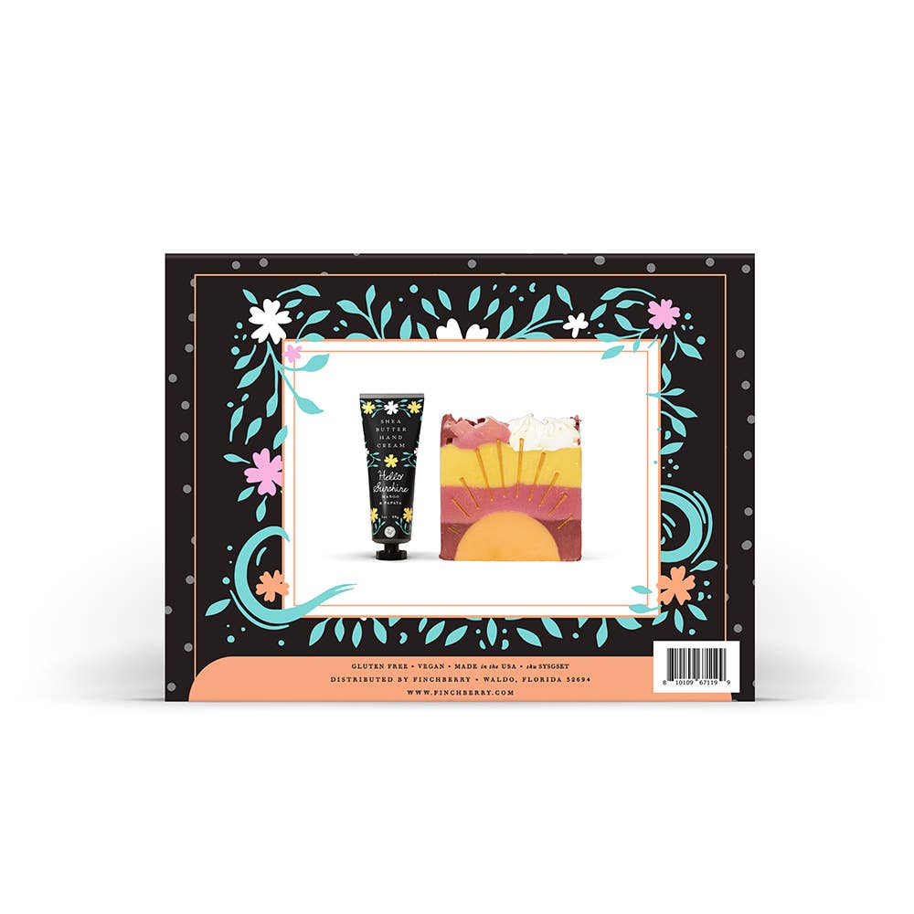 Product packaging with two items on a white background