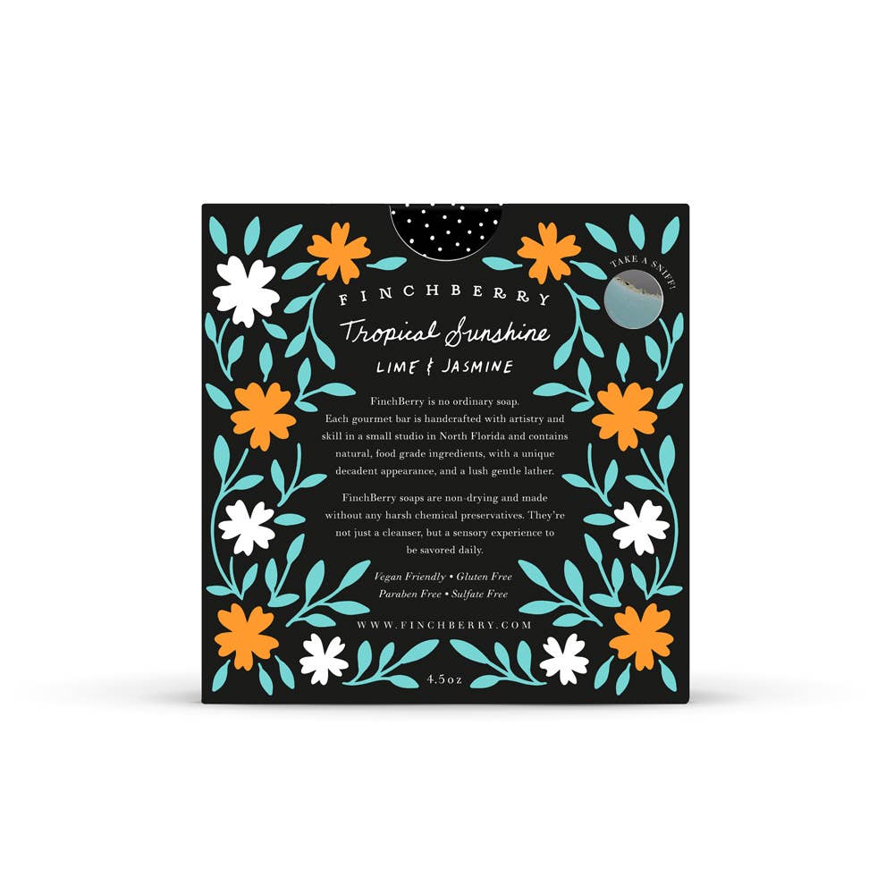 FinchBerry - Tropical Sunshine - Artisan Handmade Vegan Boxed Soap