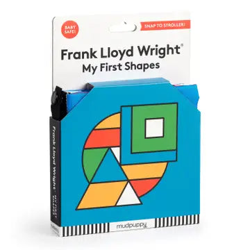 Mudpuppy -Frank Lloyd Wright My First Shapes Crinkle Fabric Stroller Book