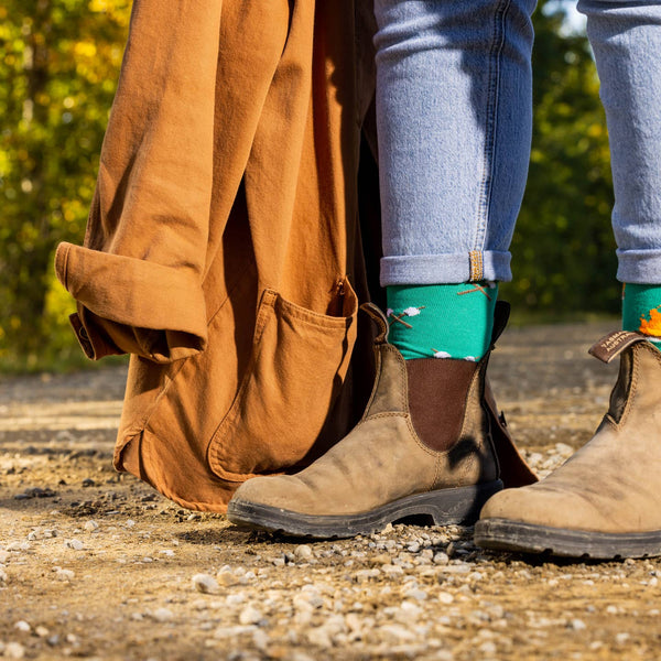 Friday Sock Co. - Women's Campfire & Marshmallow Crew Socks