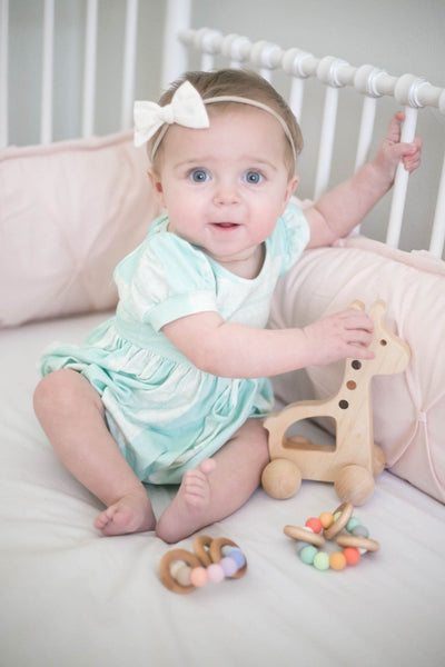 Giraffe Wooden Push Toy for Kids