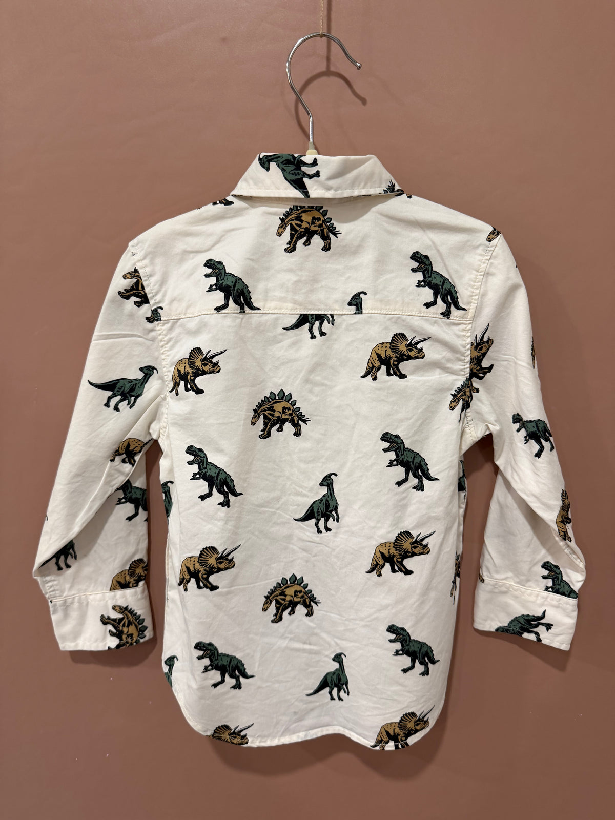 H&M - Dinosaur Button-Up Shirt - 3T