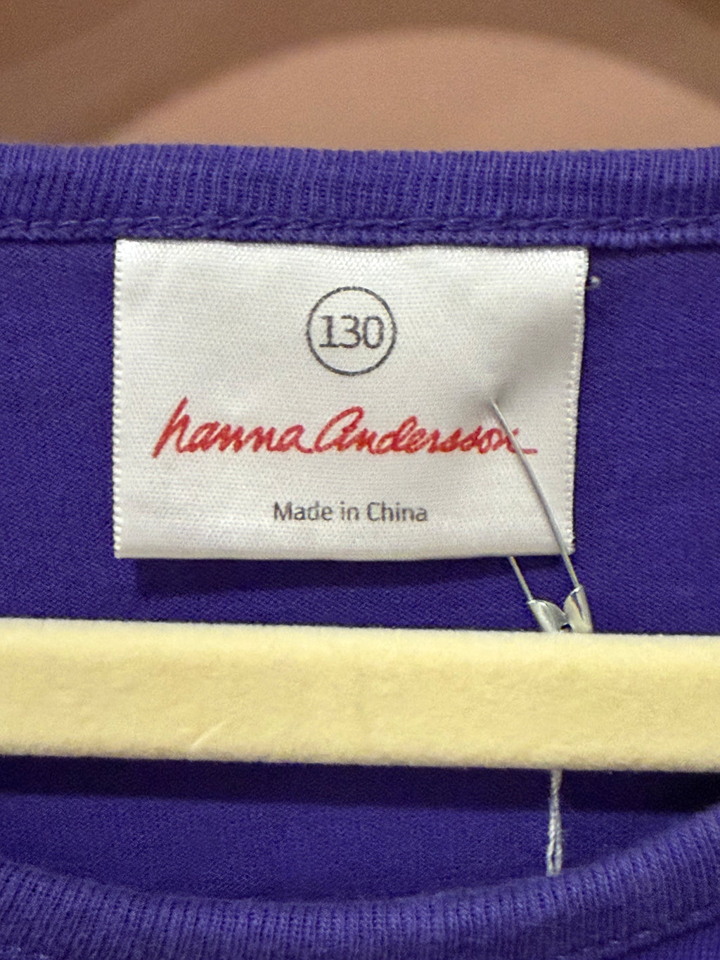 Hanna Andersson - Purple Christmas Reindeer Shirt - 130cm (size 8)